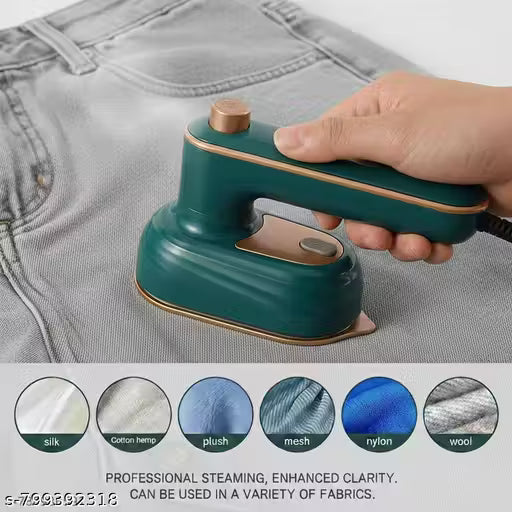 Travel Mini Electric Garment Iron - Small, Quick Heating, 2 in 1 Wet (Steam) / Dry Ironing for Home and Travelling