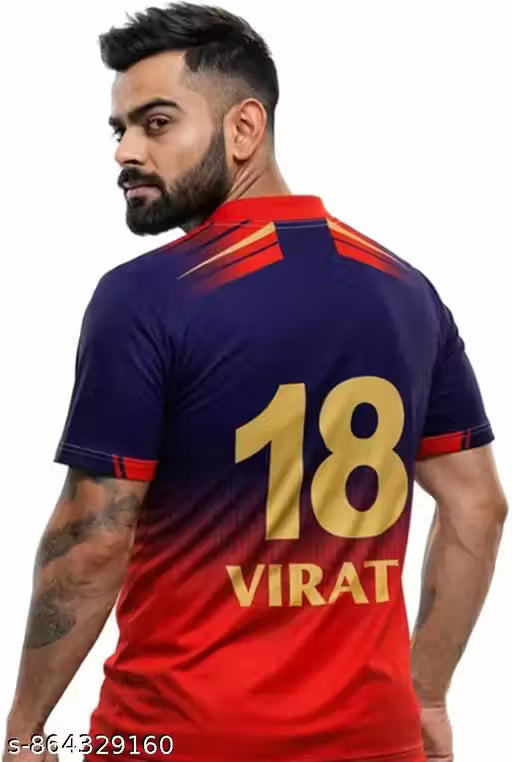 Royal Challengers Bangalore RCB IPL V - Neck Cricket Jersey for Men