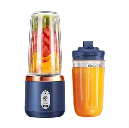 Portable Blender Electric Juicers Fruit Mixers USB Rechargeable Smoothie Mini Personal Juicer 6 Blades 3Gears With 1500 Mah Rechargeable Battery-Smoothie Blender