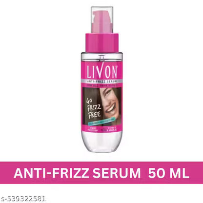 Livon Serum for Frizz-free, Smooth Hair, with Argan Oil & Vitamin E, 50ml