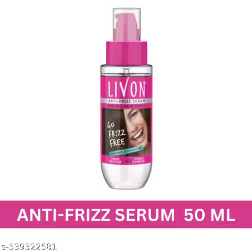 Livon Serum for Frizz-free, Smooth Hair, with Argan Oil & Vitamin E, 50ml