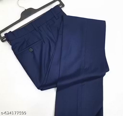 Men's Formal Navy Blue Trousers.Formal Navy Blue trousers.