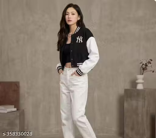 NY Black and white Versatile Jacket for Women