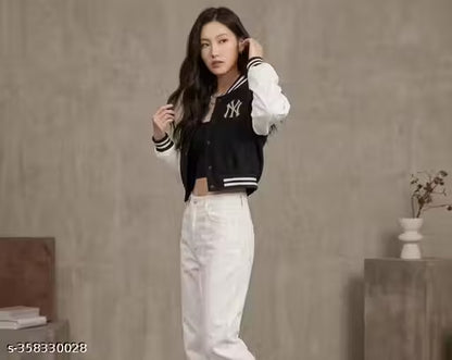 NY Black and white Versatile Jacket for Women