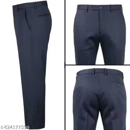 Men's Formal Navy Blue Trousers.Formal Navy Blue trousers.