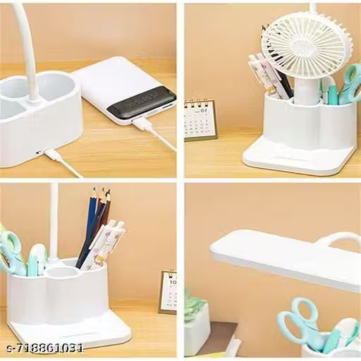 LED Study Table Lamp with Pen & Phone Holder | Desk Lamp for Students