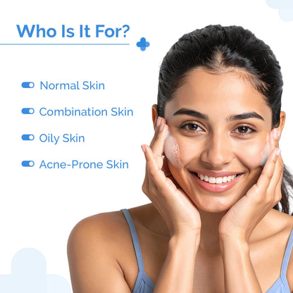 The Derma Co. Sali-Cinamide Anti-Acne Face Wash with 2% Salicylic Acid & 2% Niacinamide - 100ml