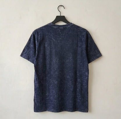Premium Acid-Wash Blue T-Shirt